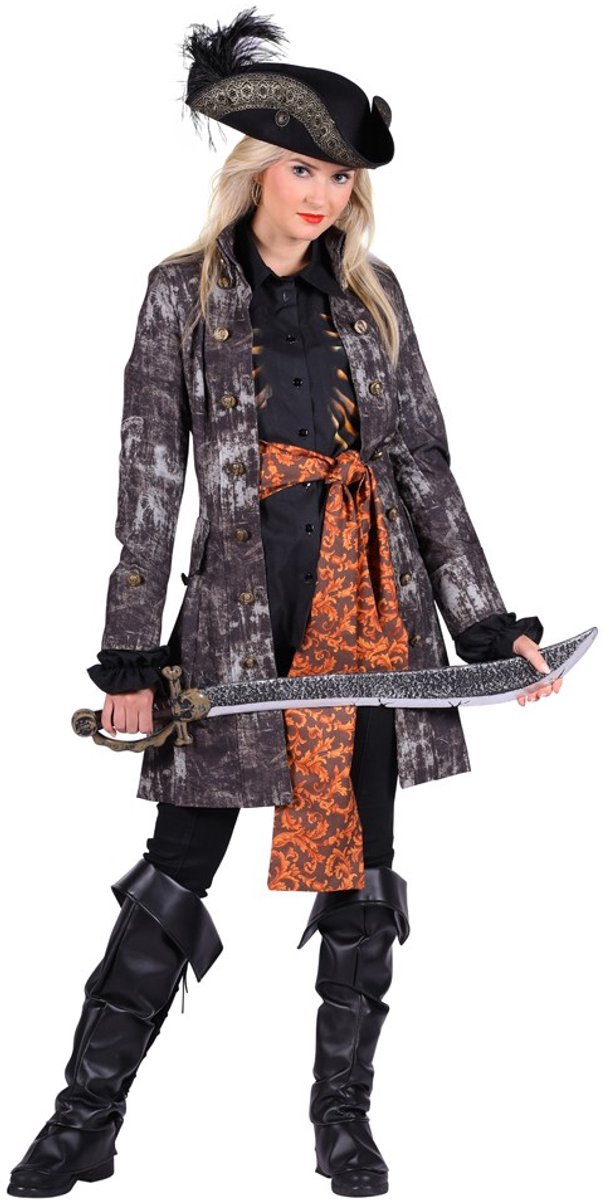 Piraat Dame Ghost Kostuum - Maat L