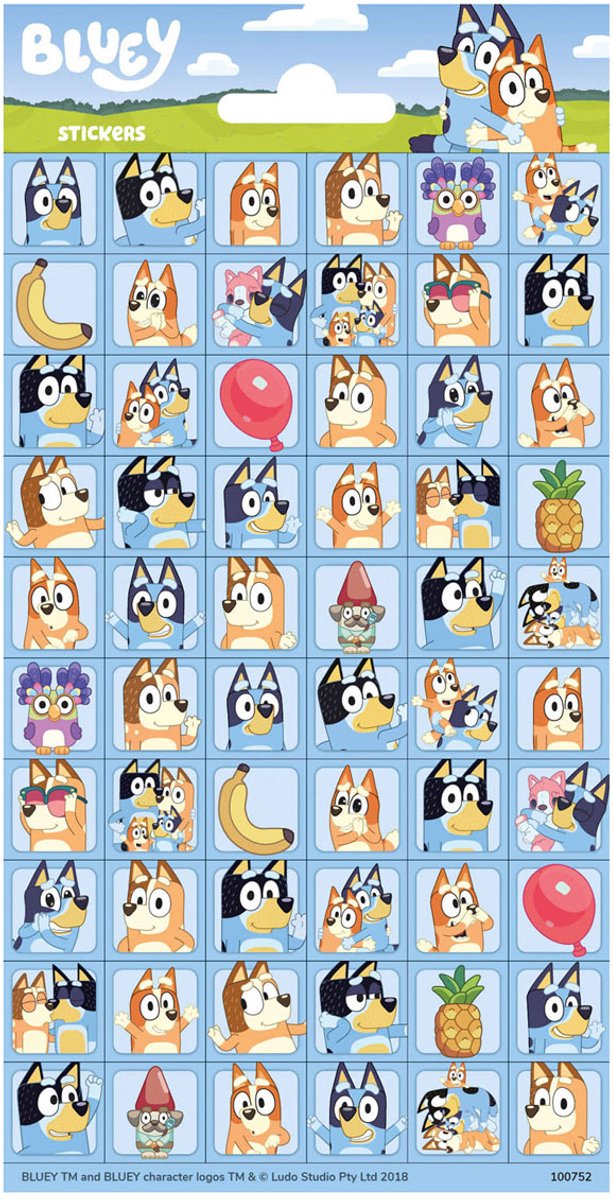 Stickervel Bluey Mini