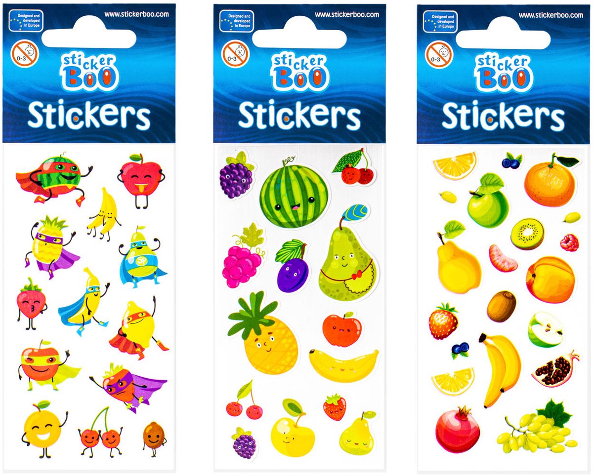 Stickervel Fruit