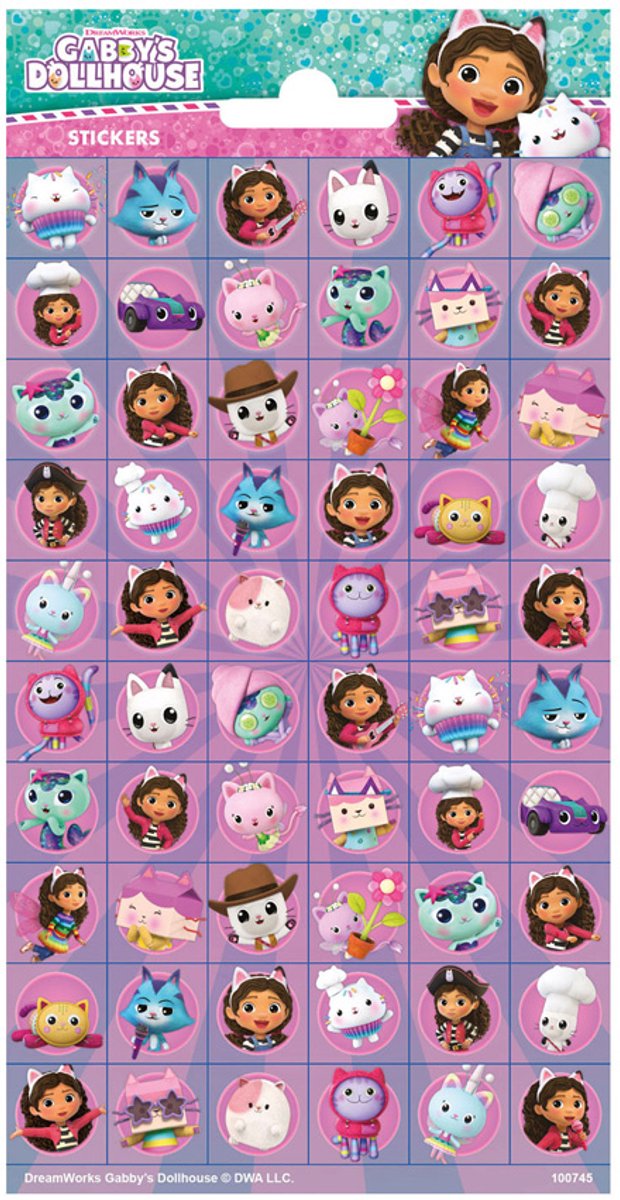 Stickervel Gabbys Poppenhuis