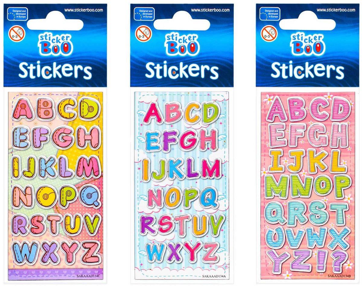 Stickervel Letters