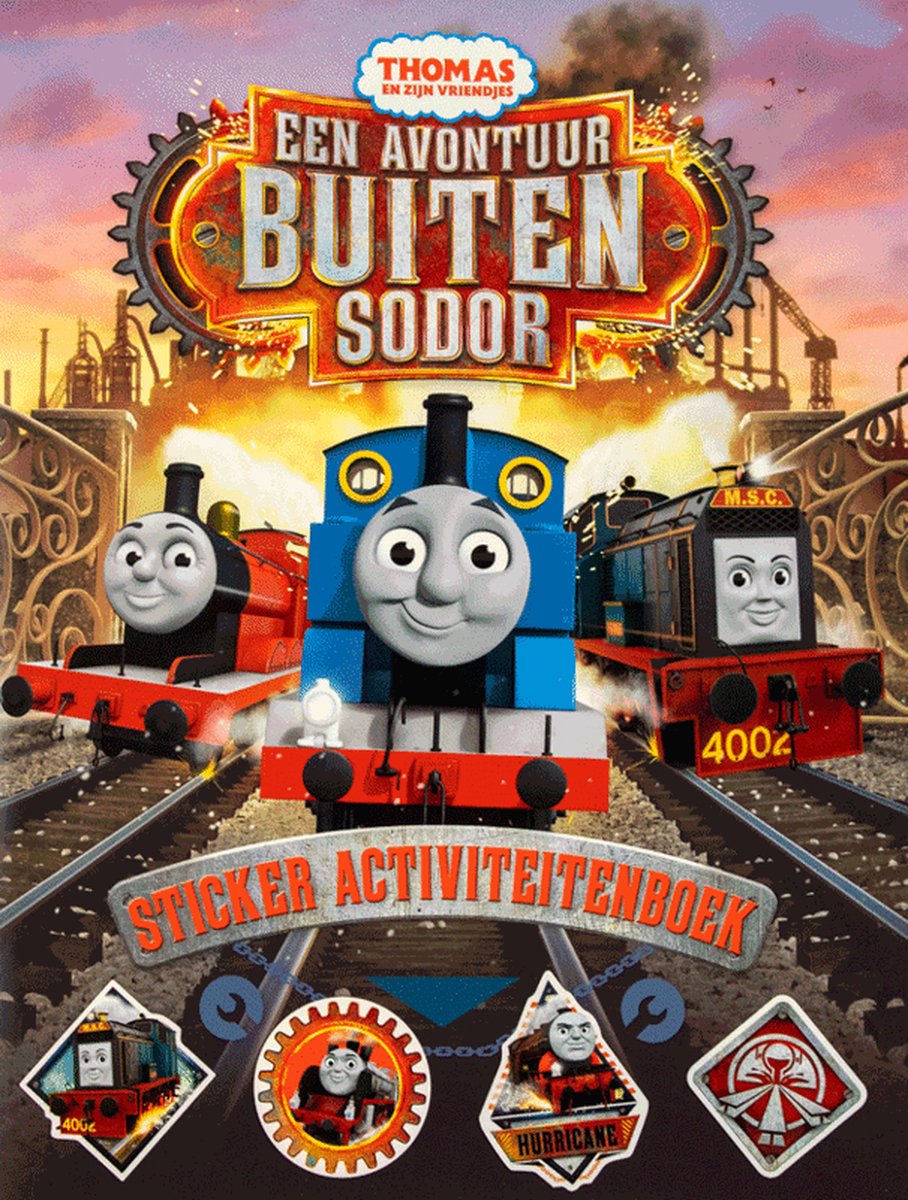 Thomas de trein - Avontuur buiten sodor - Stickerboek voor kinderen - 1 jaar - 2 jaar - 3 jaar - Jongen / Meisje