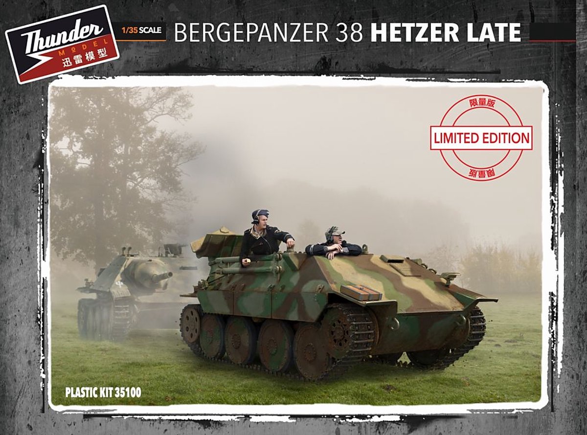Thunder Model Bergepanzer 38(t) Hetzer Late Limited Edition + Ammo by Mig lijm