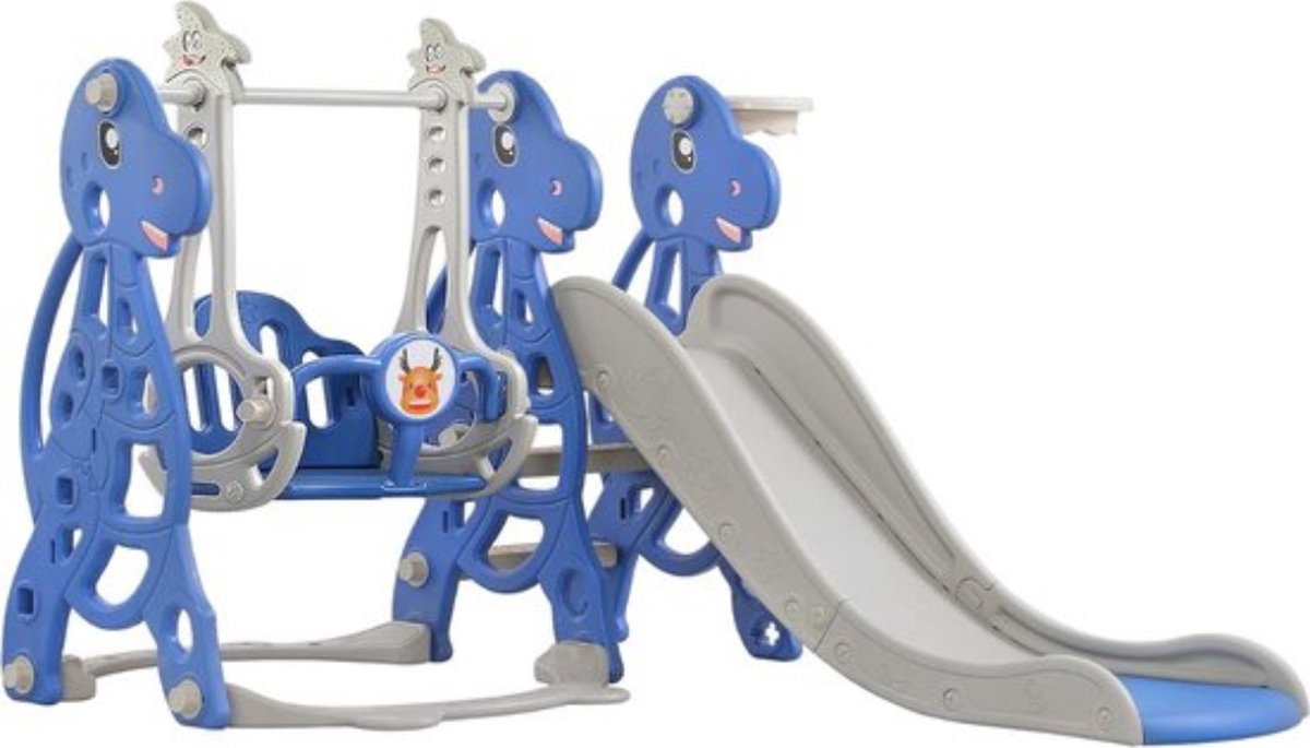 4 in 1   – Peuter – Schommel – 2 Jaar – Buitenspeelgoed – Klimrek – Veilig & Stevig – Speelplezier – Blauw