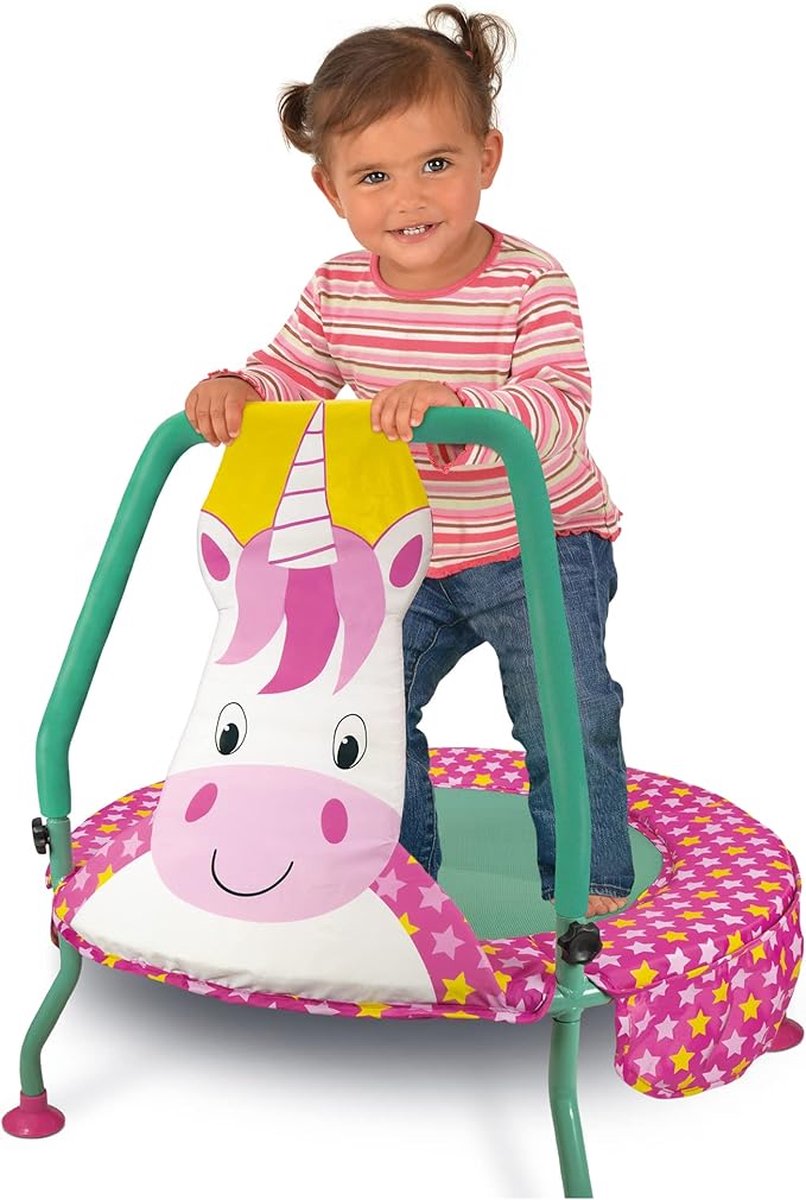Baby Trampoline – Baby Bouncer – Baby Jumper Speelgoed – Activity – Extra Veilig – Opvouwbaar – Voor Binnen & Buiten – Roze