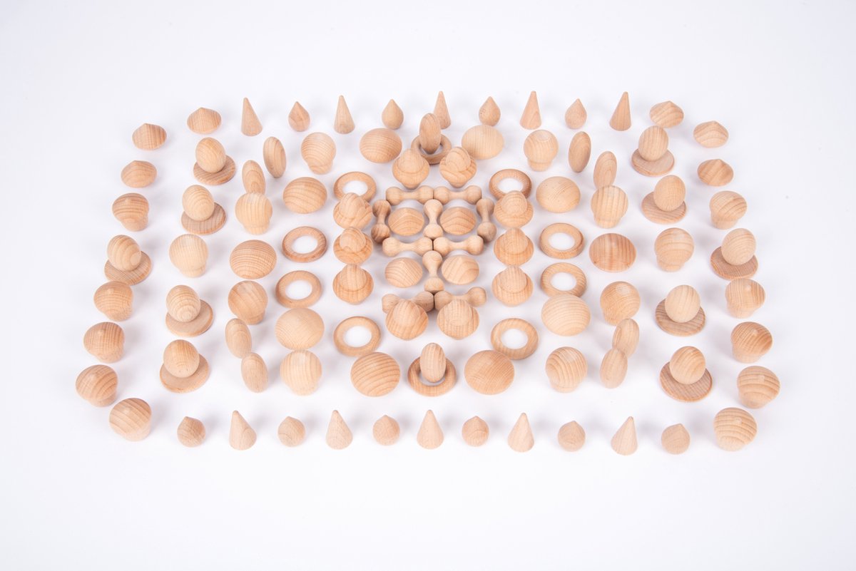 HOUTEN SCHATTEN NATUURLIJKE SET