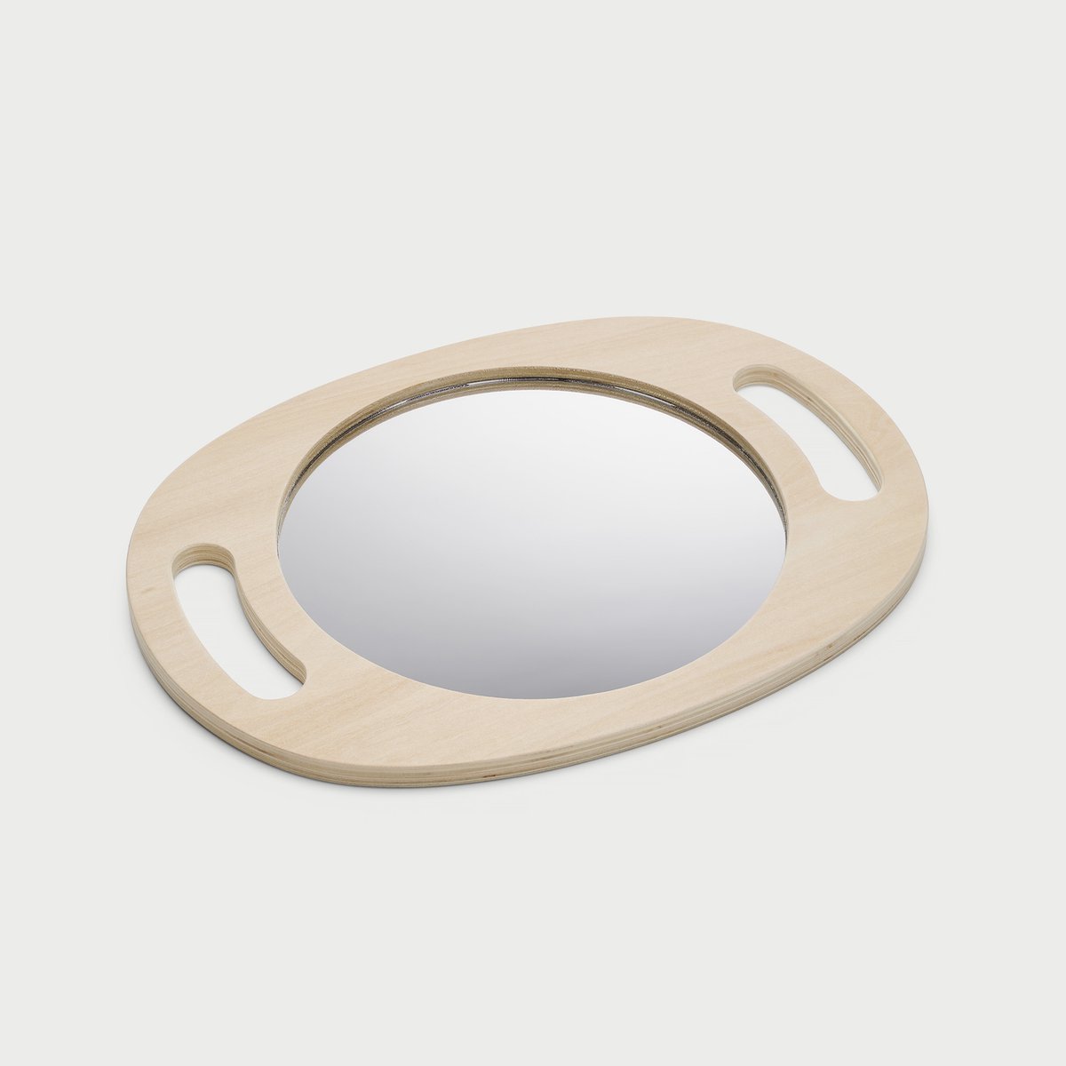 TickiT houten handspiegel educatief sensorisch speelgoed.