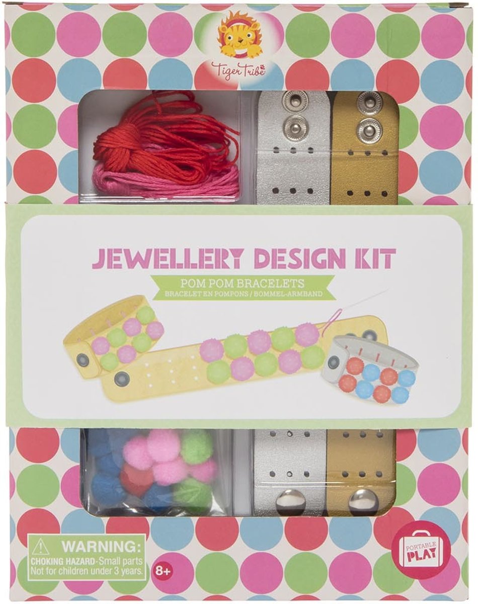 Tiger Tribe Jewellery Kits - Pom Pom Bracelets