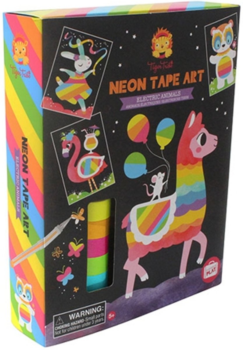 Tiger Tribe Neon Tape Art - Electric Animals