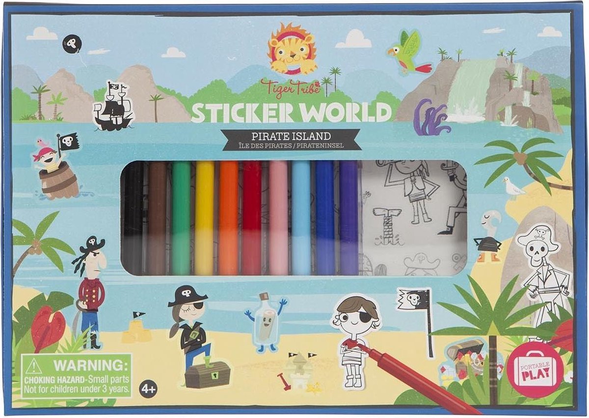 Tiger Tribe stickerwereld Piraten eiland