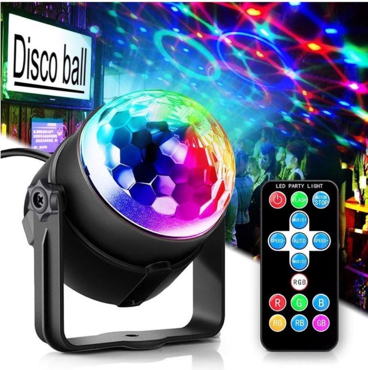   LED  – Discobal – Discoballen - Disco verlichting – Disco bol – Feestverlichting