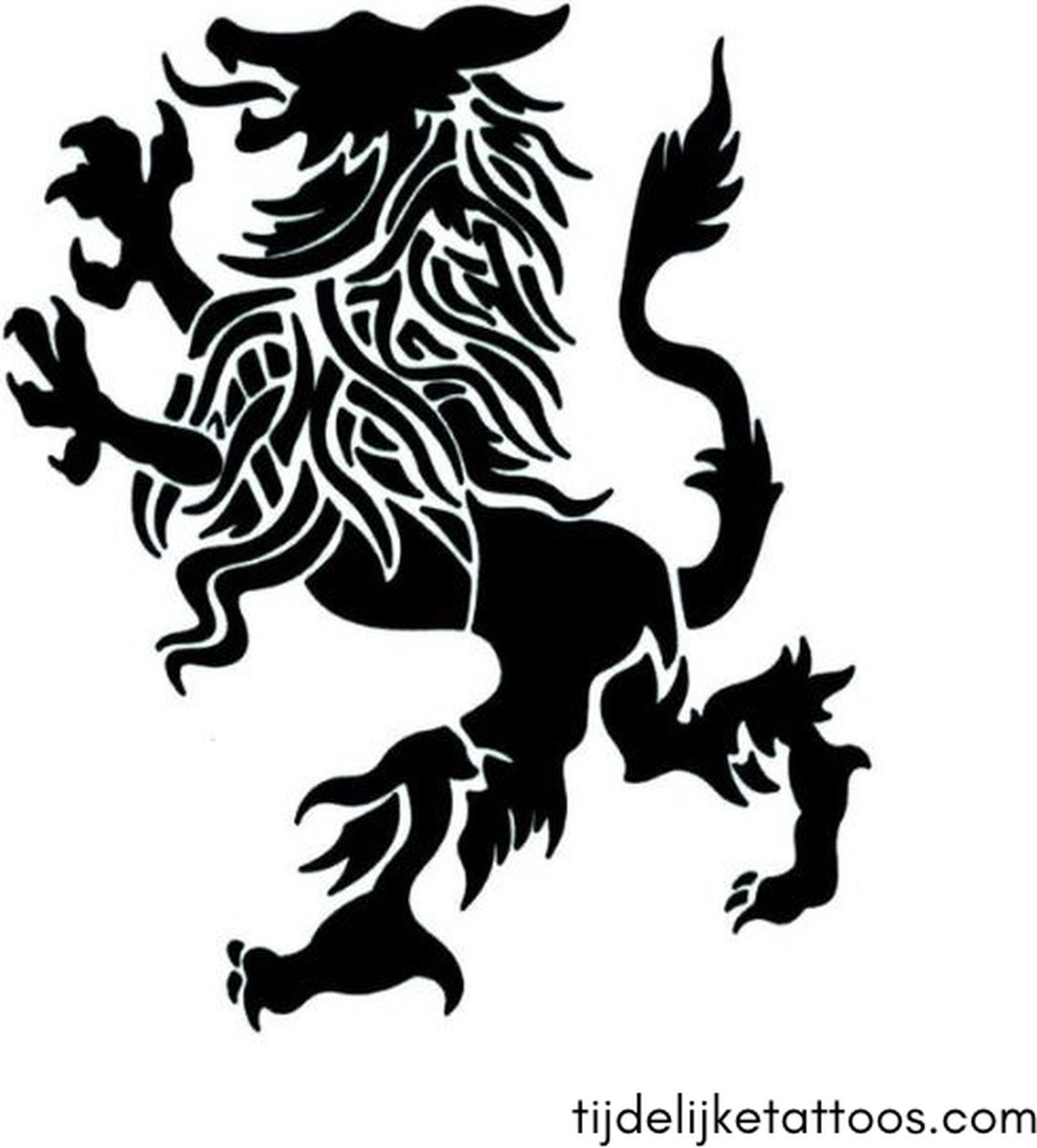 Oranje Leeuw - Nederlands Elftal - Voetbal - neptattoo volwassenen en kinderen - tijdelijke tattoo