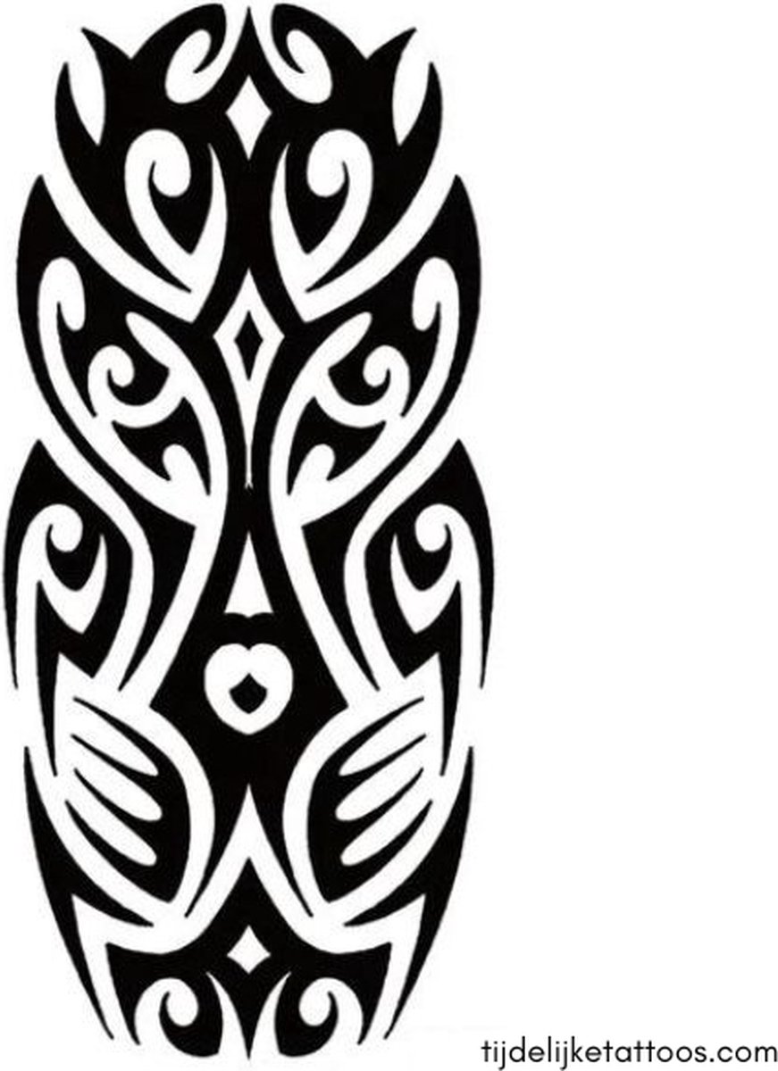 Tribal Tattoo Maori Stijl - tijdelijke tattoo – neptattoo volwassenen - plak tattoo - temporary tattoo - festival tatoeage - geschikt als arm sleeve of been sleeve