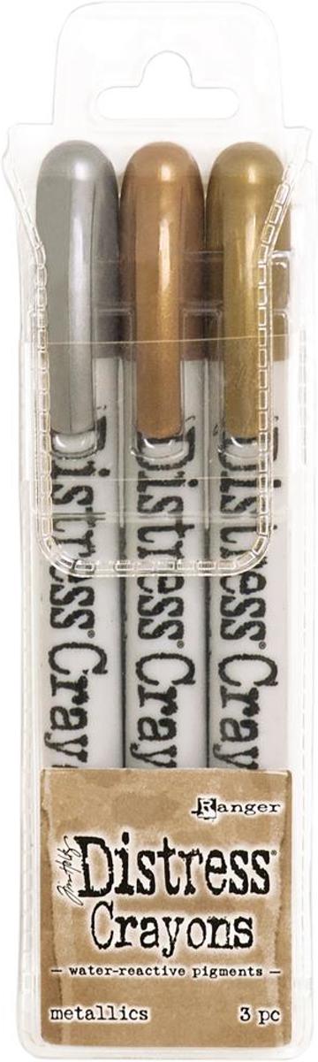Tim Holtz - Distress Crayons - Metallics- 3 stuks