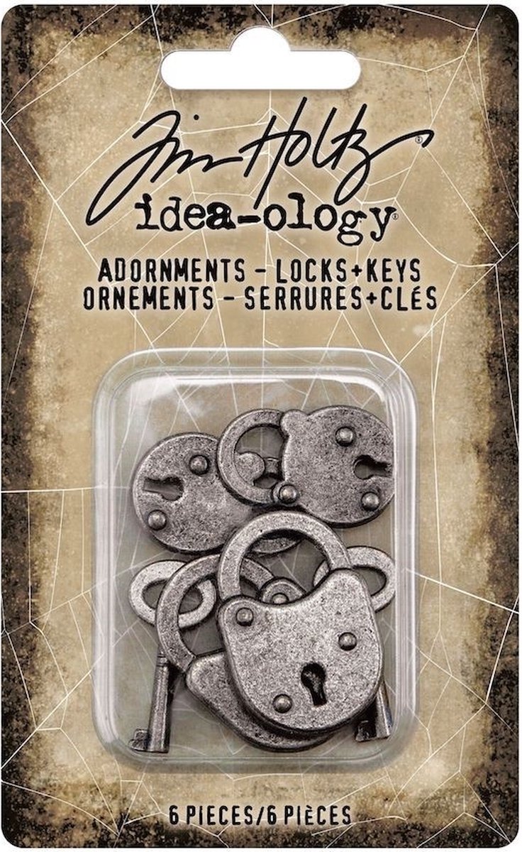 Idea-ology Tim Holtz Halloween Adornments Locks & Keys (TH94162)