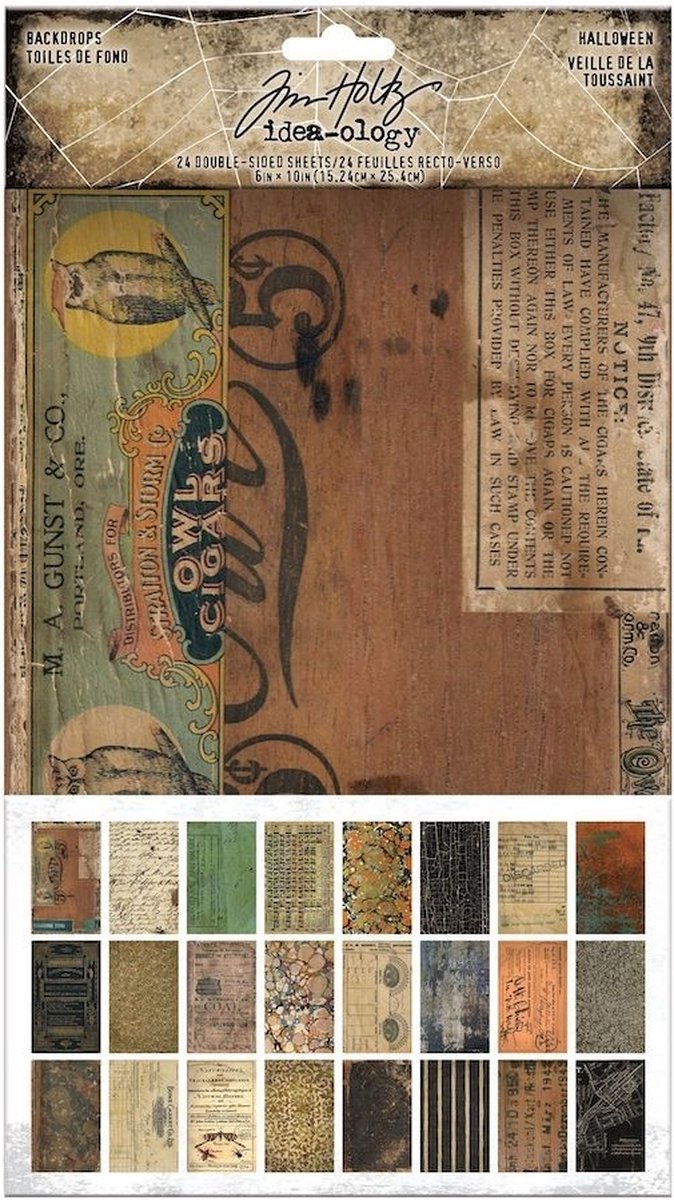 Idea-ology Tim Holtz Halloween Backdrops (TH94146)