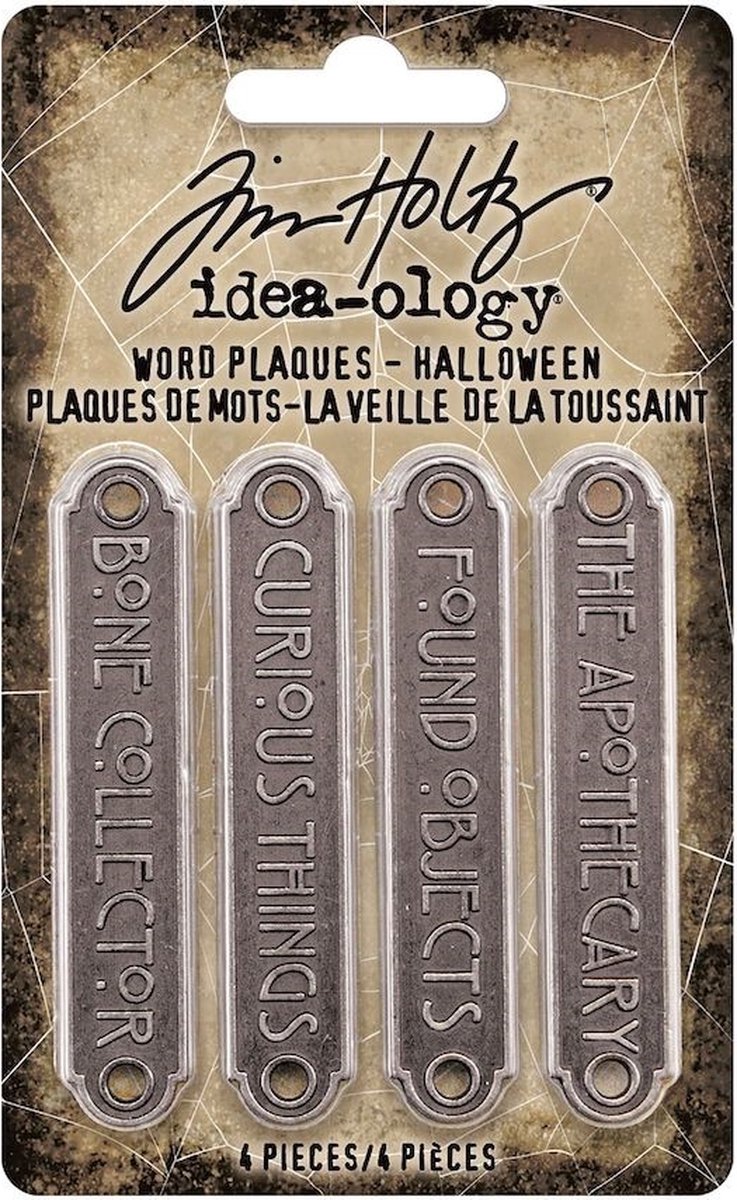 Idea-ology Tim Holtz Halloween Word Plaques (TH94164)