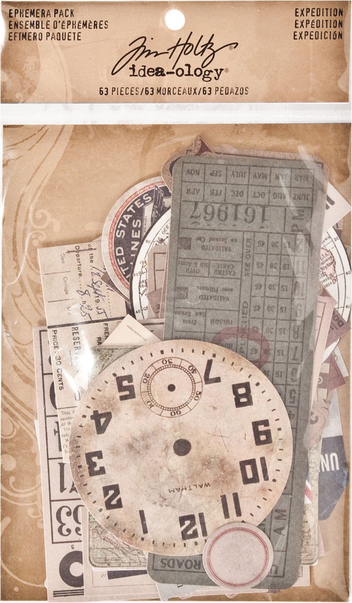 Tim Holtz diecuts - ephemera pack expedition