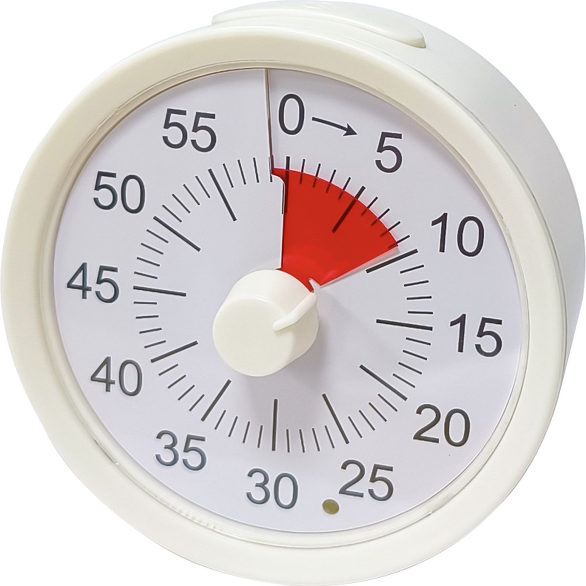 Time4Time - Timer - Wit/Rood - Rond - Klok - Tijd - Magneet - Kinderen - Volwassenen - Leren - School