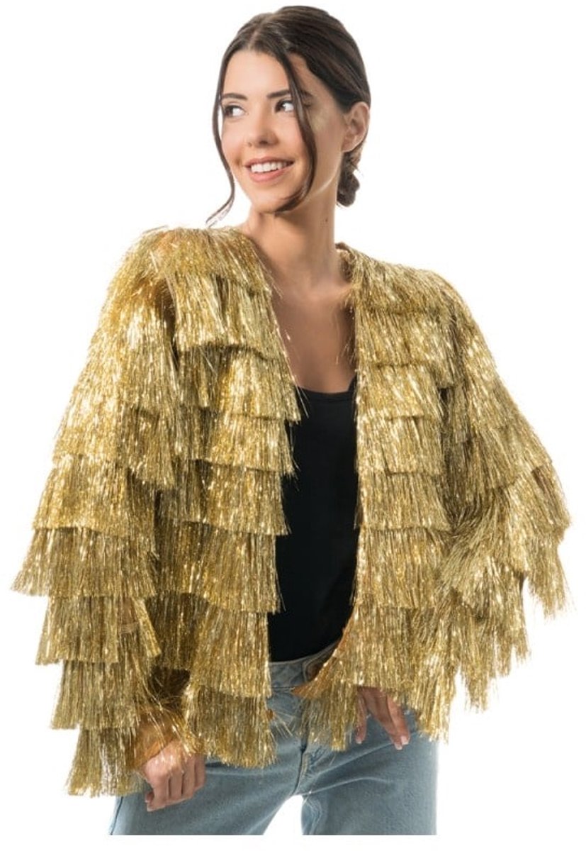 Gouden Tinsel Festival Jas Dames - Maat M