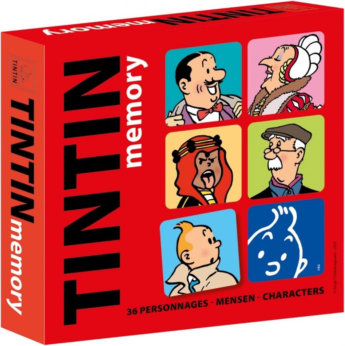 Kuifje Memory Karakters Kaartspel - Met alle bekende karakters - Tintinimaginatio