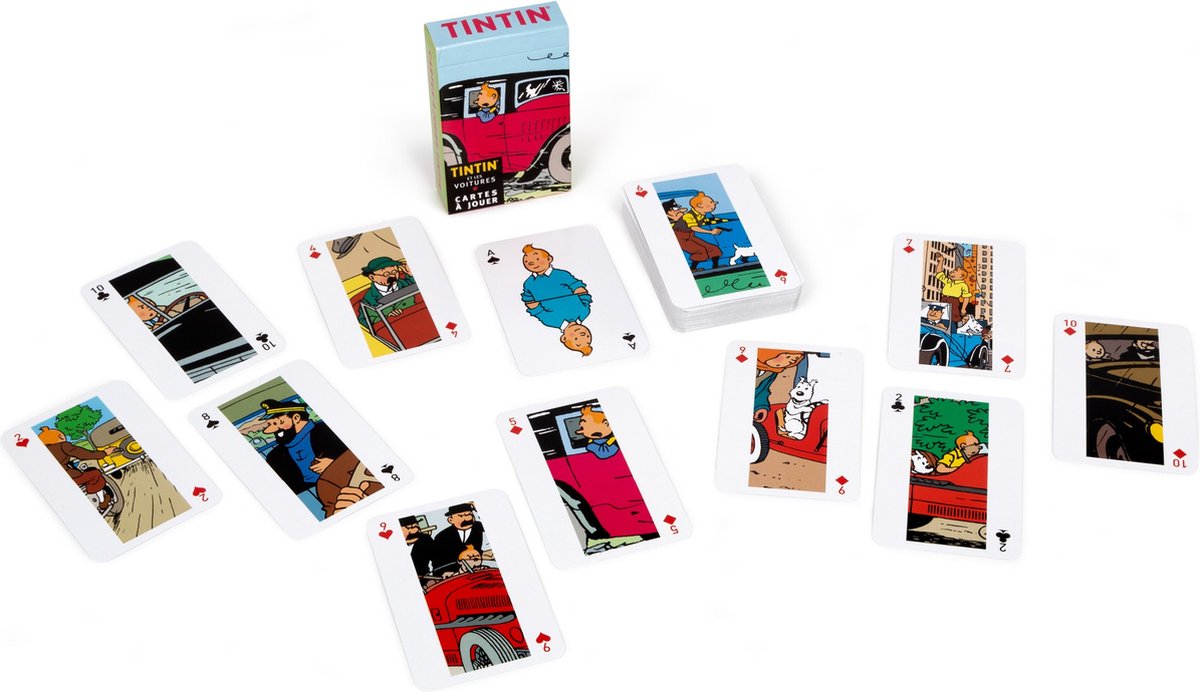 Kuifje Speelkaarten - De Kuifje autos - Tintinimaginatio