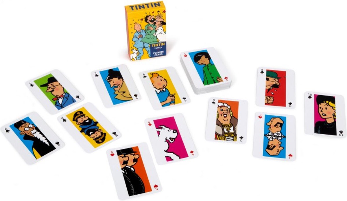 Speelkaarten van Kuifje - Tintin - In gele verpakking - Kaartspel