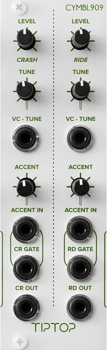Tiptop Audio CR909 White - Drum modular synthesizer