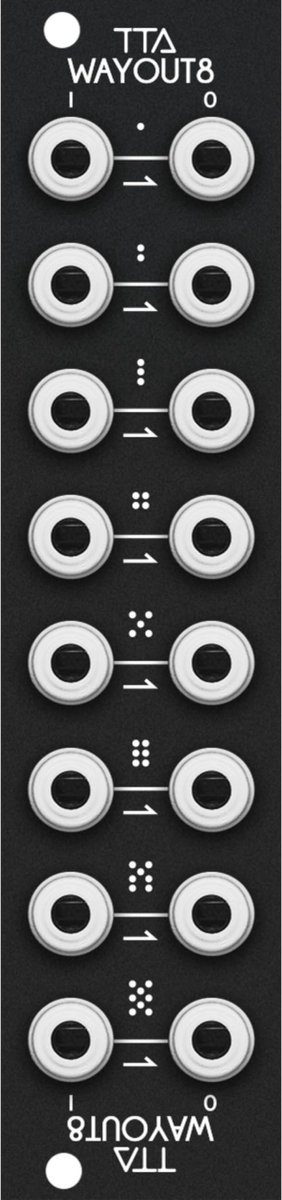 Tiptop Audio WayOut8 Black - Modular synthesizer