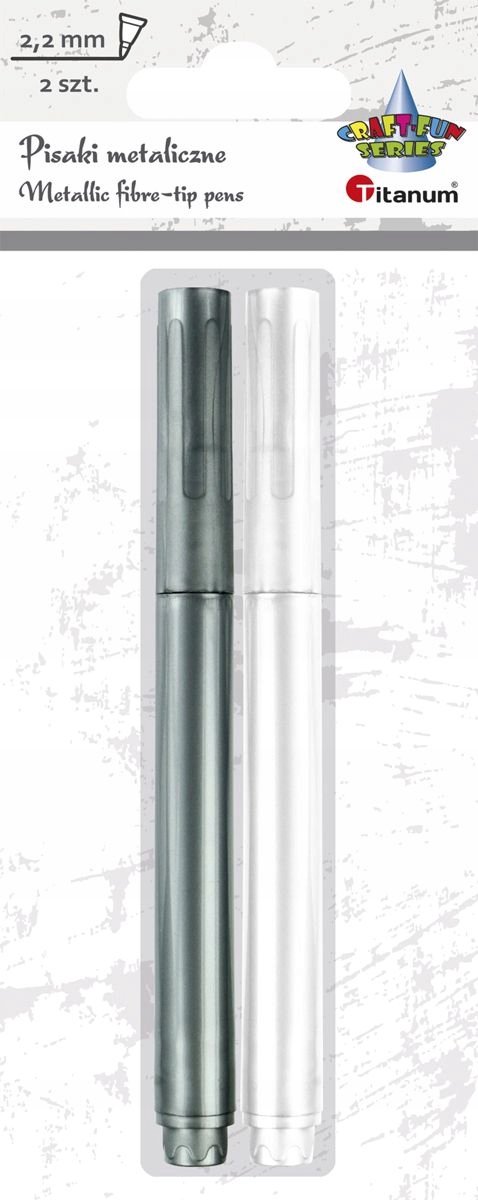 Metallic Markers Wit en Zilver 2,2mm - Set van 2