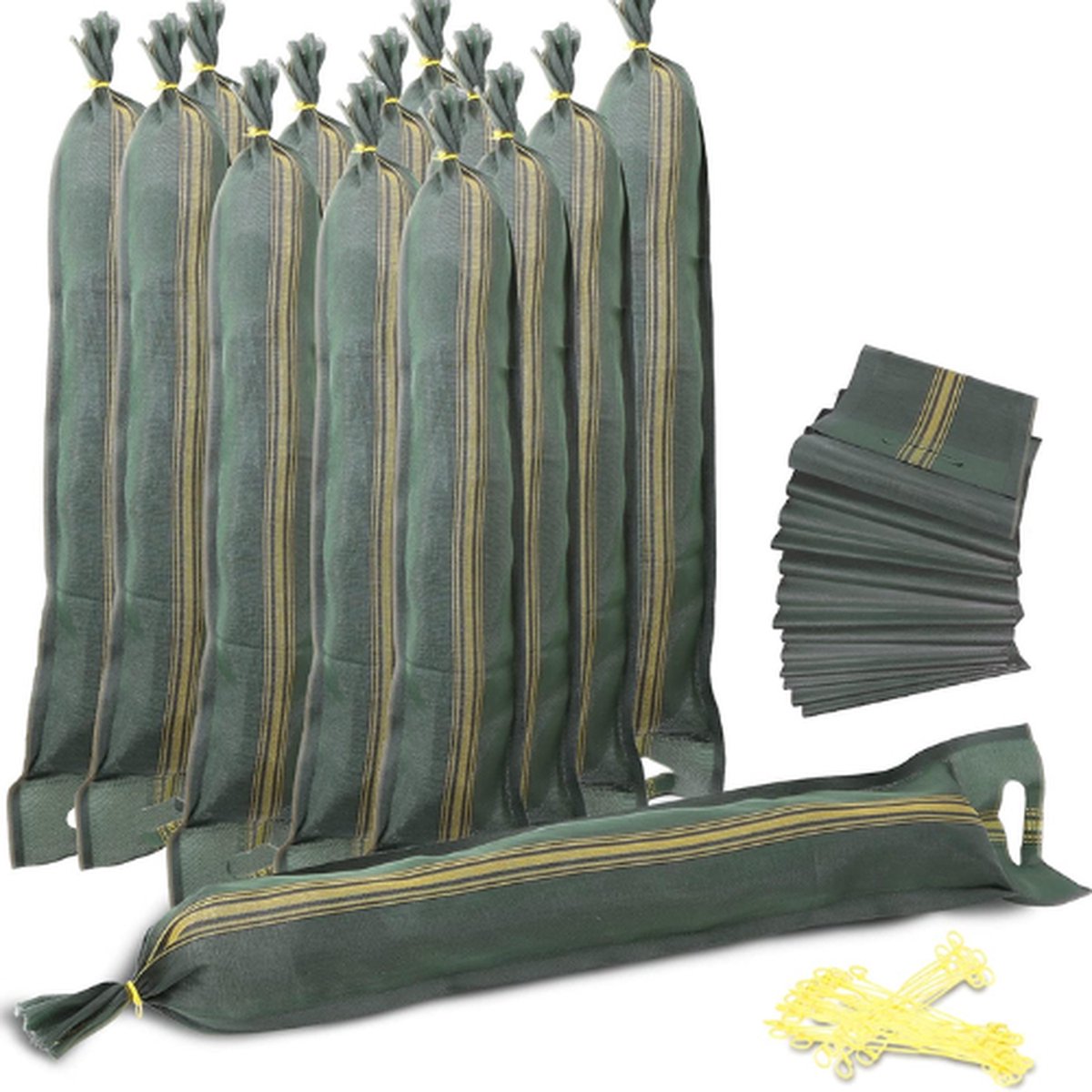 TK® Premium Zandzakken - 50 Stuks - Zandzak - Zandzakken Voor Wateroverlast - Zandbakken & Accessoires - Zandzakken Overstroming - Zandzakken Partytent - Zandzakken Groen