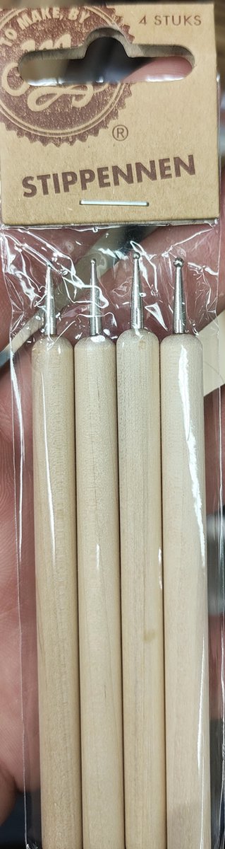 4 Dotting tools voor dot painting - stippennen - mandala dotting art