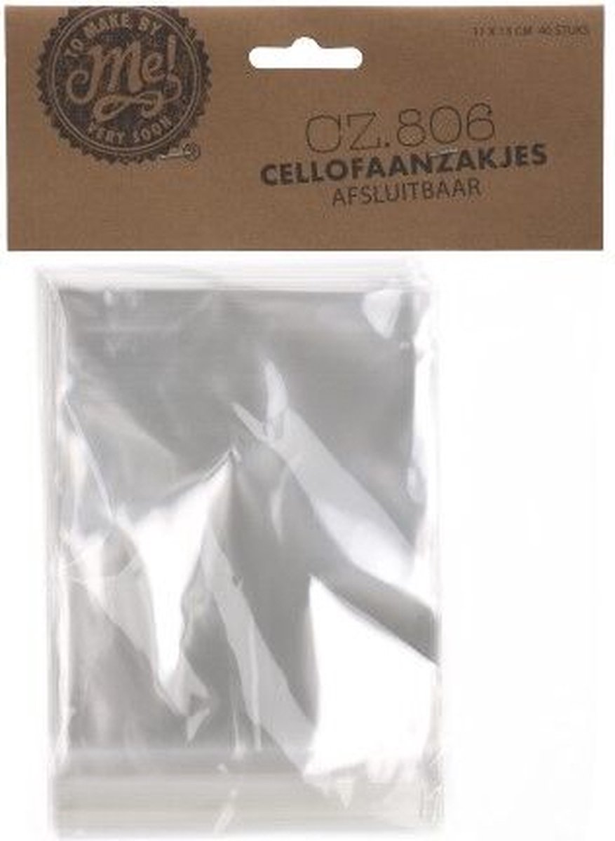 Cellofaanzakjes met plakstrip - 40 stuks - 11 x 13 cm