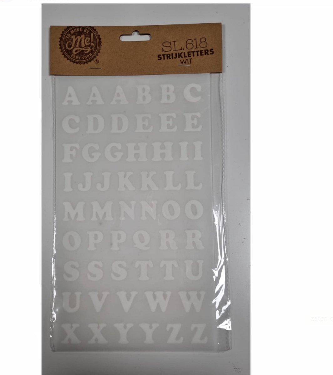 Strijkletters Wit - Strijk Embleem - Alfabet Patch - 54 stuks - WIT -  Strijkletters