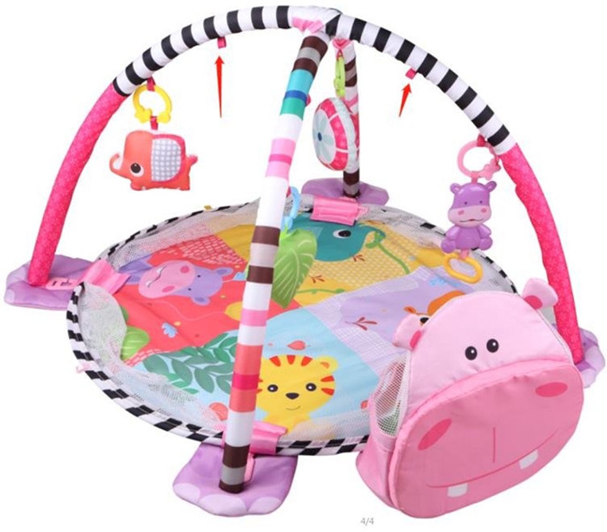 Toddly Big Activity Gym / Babygym - Verstelbaar Speelkleed / Speelmat met Ballenbak voor jouw Baby