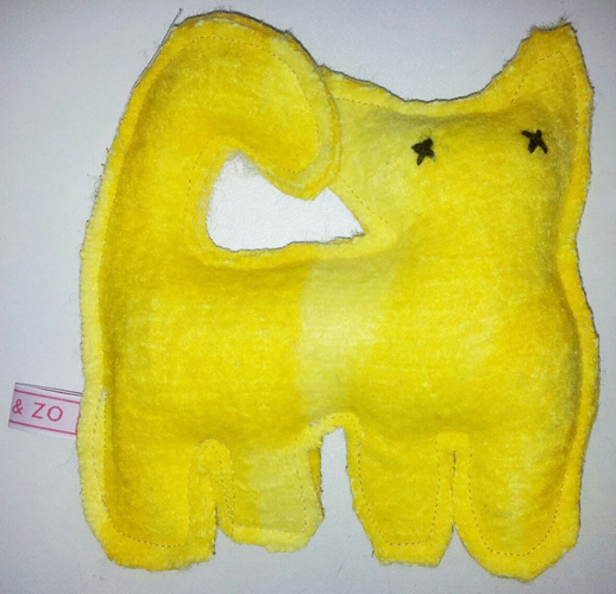 Toetie & Zo Handgemaakte Knuffel - Poes - Kat - Geel - Speelgoed - Baby - Kind