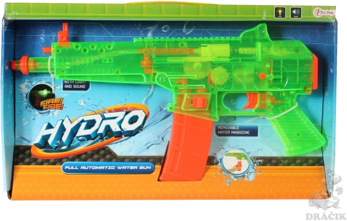 Hydro automatisch waterpistool met licht en geluid