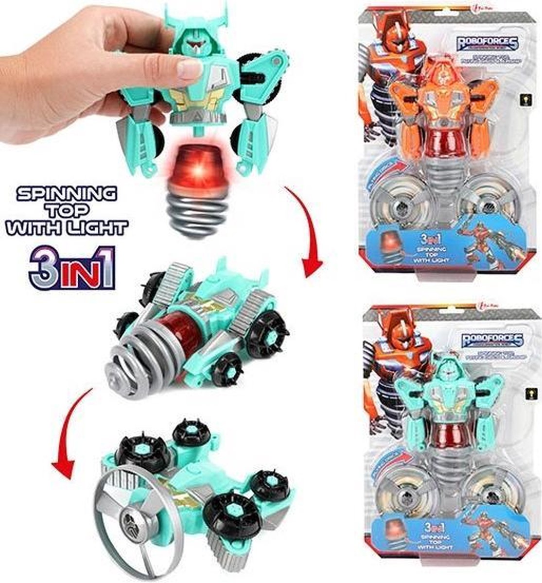 Veranderrobot -raceauto en vliegtuig 2-ass.