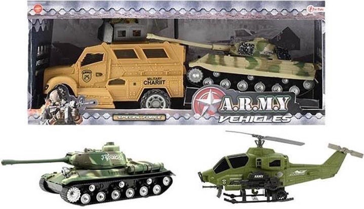 Combat Frictie soldaten 2 voertuigen