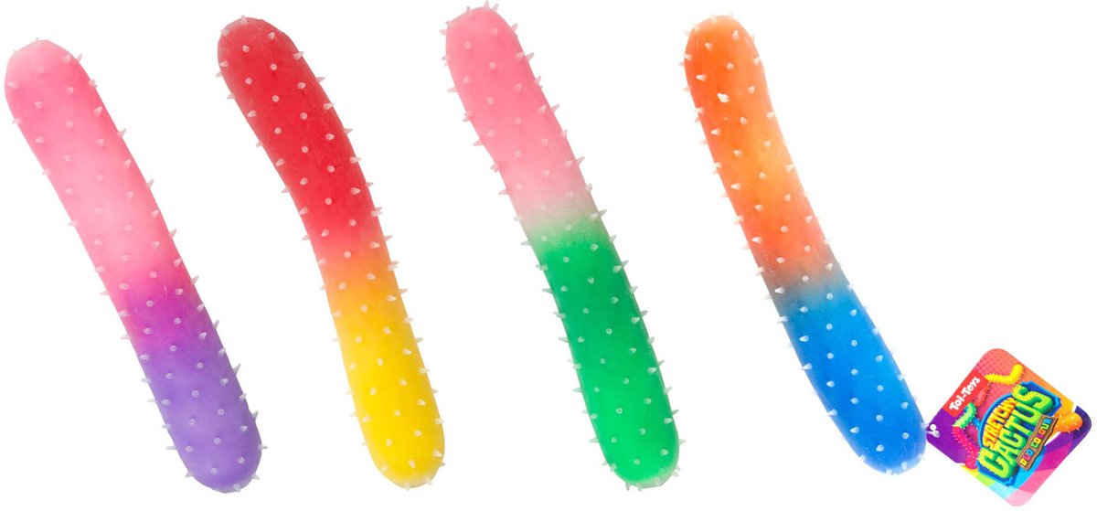 Fun Kneed Cactus Regenboog Rekbaar, 24cm