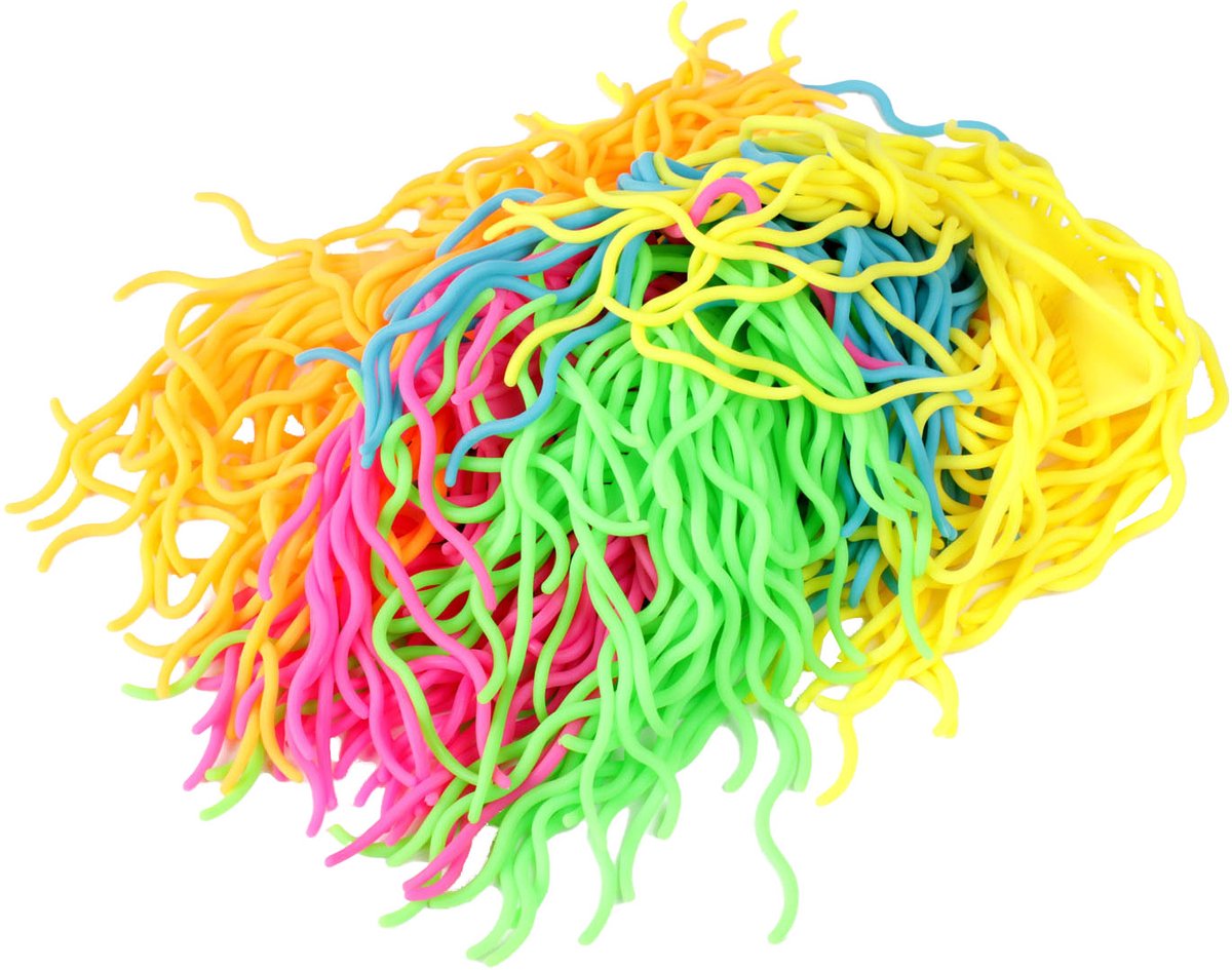 Fun Noodles Curly Super Rekbaar  , 5st.