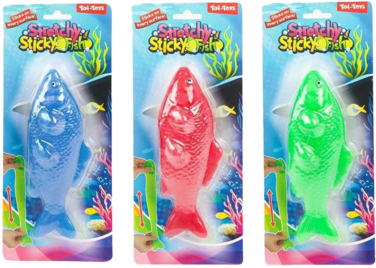 Fun Super Rekbare Kleverige Vis Neon Koi