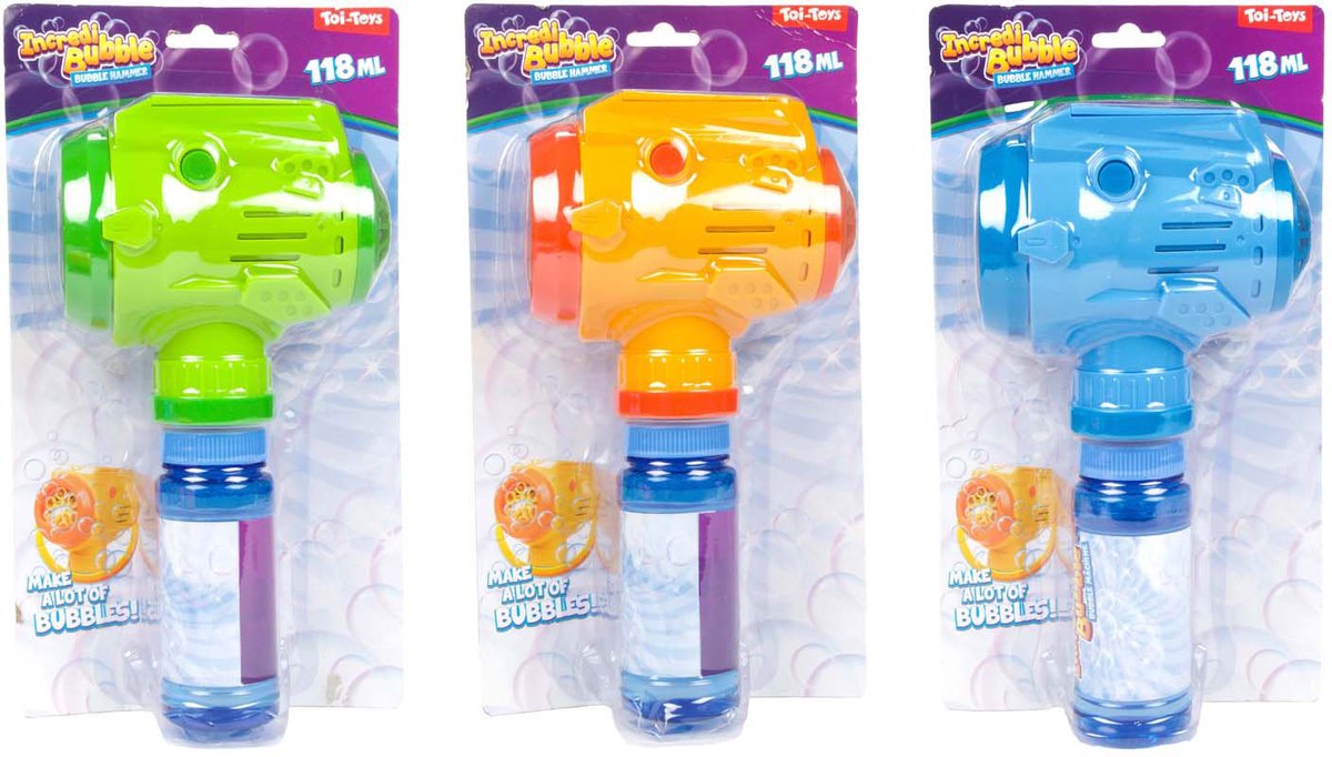 Incredibubble Bellenblaaspistool Hamer
