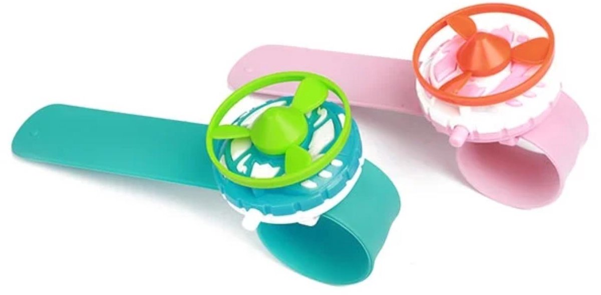 Klaparmband met afschieter en 3 discs