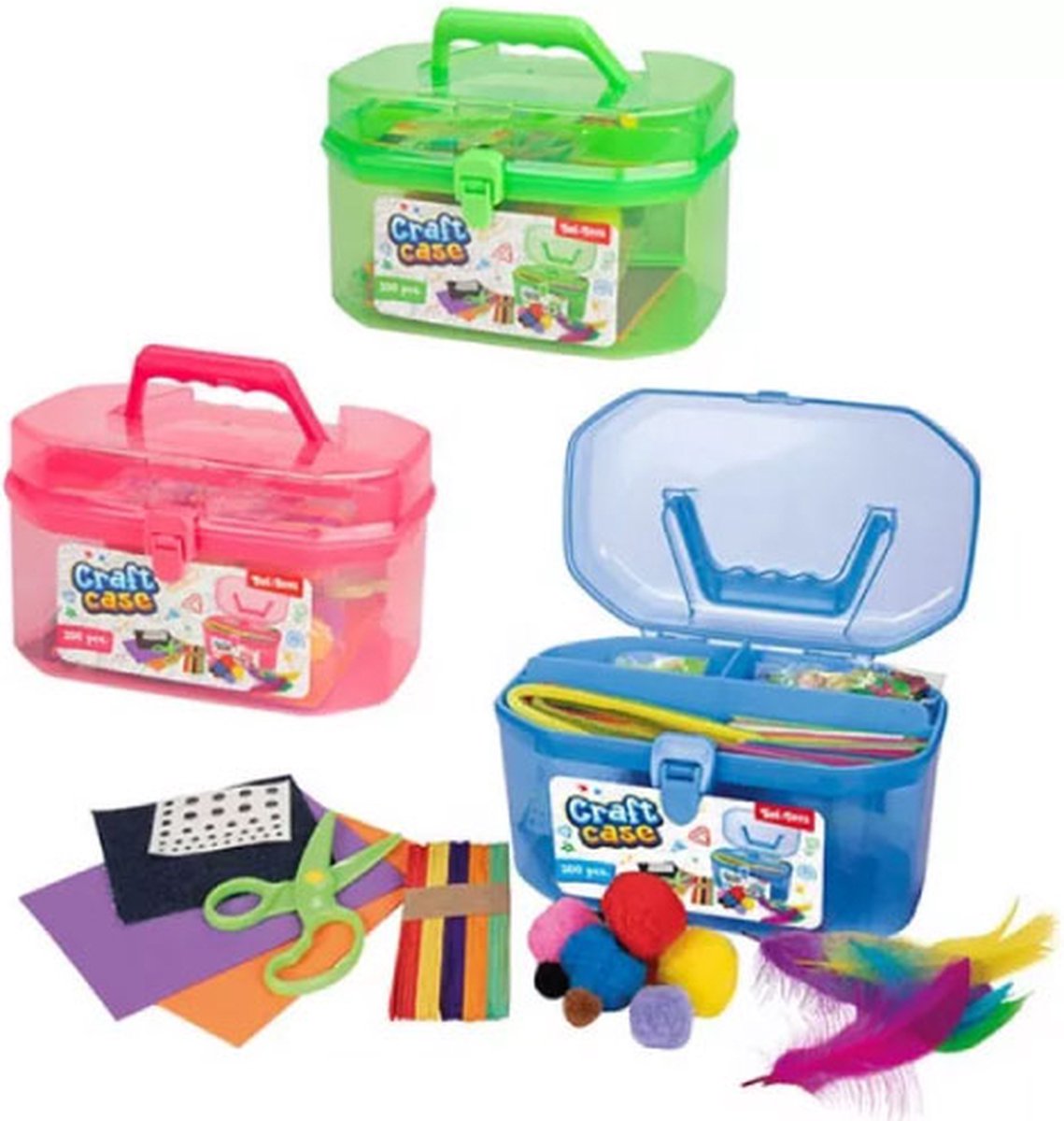 Knutselset in Bewaarkoffer Groen
