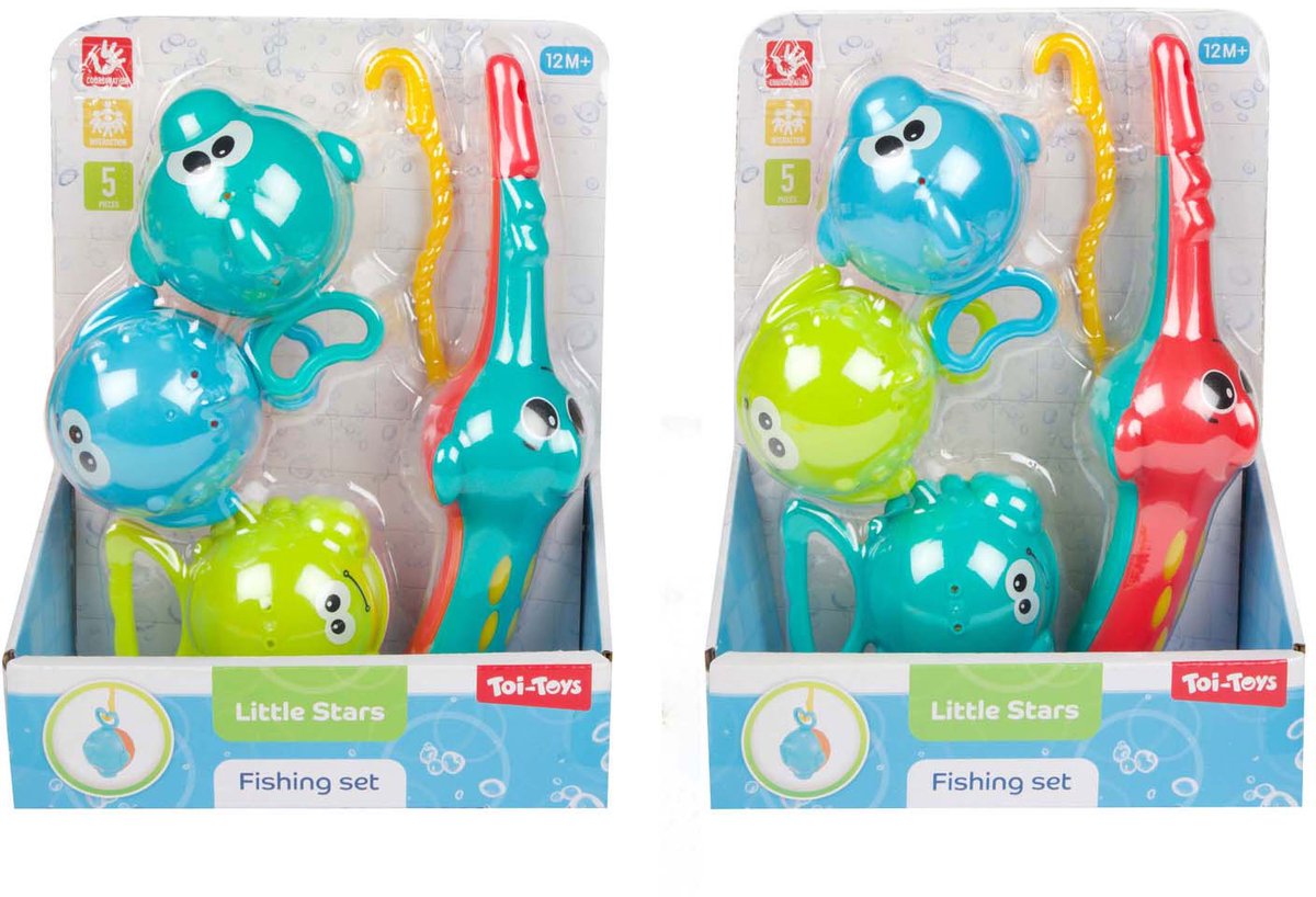 Little Stars Badspeelgoed Vishengel met 3 Vissen, 4dlg.