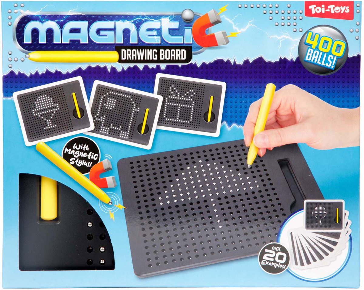 Magnetisch pixel bord - magnetisch tekenbord - magnetisch bord met balletjes - tekenbord voor kinderen - pixel bord - bord met metalen balletjes - tekenspeelgoed voor kinderen - magnetische tekentafel - prikbord metalen balletjes