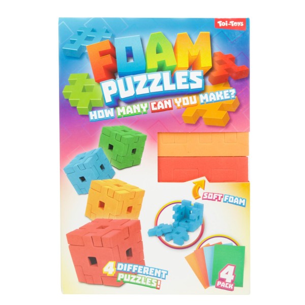 Puzzel Foam Kubus 3d 4 Stuks