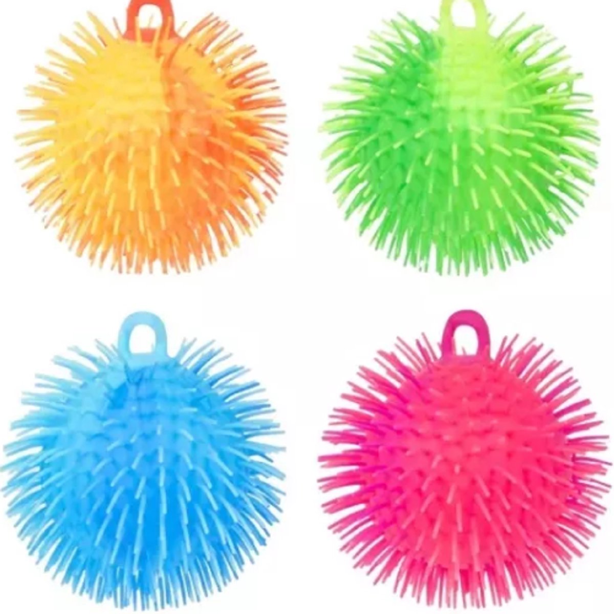   12 pufferbal stripes ca 15 cm