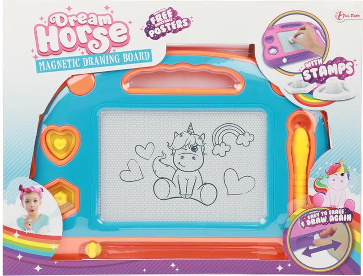Toi Toys Dream Horse Magnetisch tekenbord incl pen+vormen